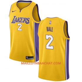 Maillot NBA Los Angeles Lakers Lonzo Ball 2 Nike 2017-18 Or Swingman - Homme